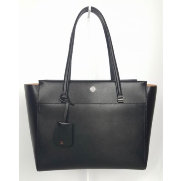 Tory Burch Handbags - Tory Burch Parker Tote Black Leather Handbag NEW